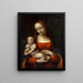 L'icosidodécaèdre de la Virgen y el Niño - Giampietrino Giovanni Pietro Rizzoli — cuadro enmarcado en la pared
