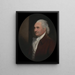 Coronel Isaac Barré - Gilbert Stuart — cuadro enmarcado en la pared