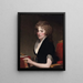 Retrato de Anne Willing Bingham - Gilbert Stuart — cuadro enmarcado en la pared
