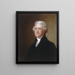 Thomas Jefferson - Gilbert Stuart — framed artwork on a wall