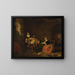 El capitán Macheath reprendido por Polly y Lucy en L'Opéra des gueux - Gilbert Stuart Newton — cuadro enmarcado en la pared