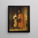Shylock and Jessica from The Merchant of Venice II ii - Gilbert Stuart Newton — framed artwork on a wall