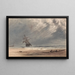 Tempestad en una costa - Giles Firman Phillips — cuadro enmarcado en la pared