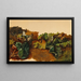 Large leaves of skunk cabbage and grass - Gilles François Joseph Closson — framed artwork on a wall