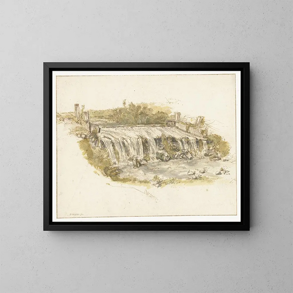 Cascada - Gillis Neyts — cuadro enmarcado en la pared