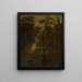 Paisaje forestal con jinetes - Gillis Rombouts — cuadro enmarcado en la pared
