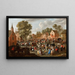 Kermesse de pueblo - Gillis van Tilborgh — cuadro enmarcado en la pared