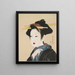 Retrato de una mujer - Gion Seitoku — cuadro enmarcado en la pared