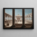 enclosing a courtyard - Giorgio Fuentes — framed artwork on a wall
