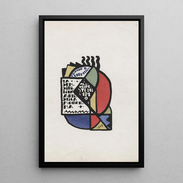 La sensibilidad artística moderna - Giorgio Riccardo Carmelich — cuadro enmarcado en la pared