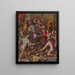 Laurent le Magnifique recibe el homenaje de los embajadores - Giorgio Vasari — cuadro enmarcado en la pared