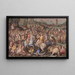 La Derrota de los Pisanos en Torre San Vincenzo - Giorgio Vasari — cuadro enmarcado en la pared