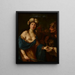 Judith con la cabeza de Holofernes - Giovan Gioseffo dal Sole — cuadro enmarcado en la pared