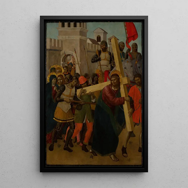 Cristo en el camino del Calvario - Giovanni Ambrogio Bevilacqua — cuadro enmarcado en la pared