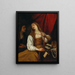 La Conversión de María Magdalena - Giovanni Andrea de Ferrari — cuadro enmarcado en la pared