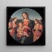 Madona con el Niño y ángeles - Giovanni Antonio Sogliani — cuadro enmarcado en la pared