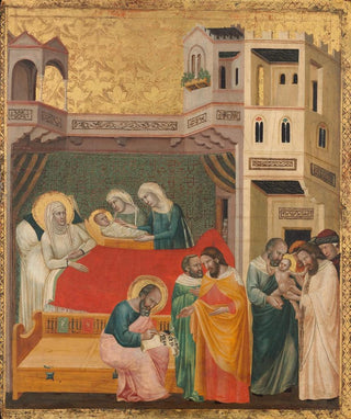 Giovanni Baronzio - The Birth Naming and Circumcision of Saint John the Baptist.webp