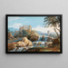 El castillo Orsini Bracciano - Giovanni Battista Busiri — cuadro enmarcado en la pared