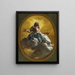 Cristo en la gloria - Giovanni Battista Gaulli — cuadro enmarcado en la pared