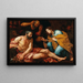 José interpretando los sueños - Giovanni Battista Langetti — cuadro enmarcado en la pared