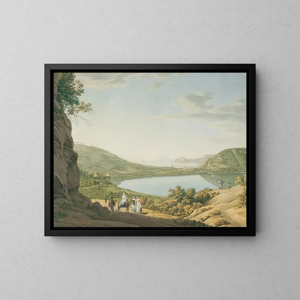 Lago de Averne - Giovanni Battista Lusieri — cuadro enmarcado en la pared