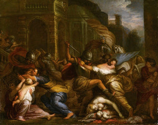 El Masacre de los Inocentes - Giovanni Battista Merano — vista de la obra