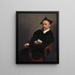 El maestro de escuela de Tiziano - Giovanni Battista Moroni — cuadro enmarcado en la pared