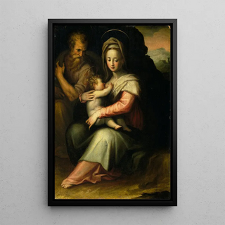 Giovanni Battista Naldini - The Rest on the Flight into Egypt.webp