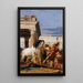 Alexandre y Bucéfalo - Giovanni Battista Tiepolo — cuadro enmarcado en la pared