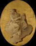 Figura alegórica de una mujer con un escudo o un espejo - Giovanni Battista Tiepolo — vista de la obra