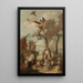 The Hebrews Gathering Manna in the Desert, sketch - Giovanni Battista Tiepolo — framed artwork on a wall