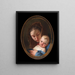 Virgin and Child - Giovanni Battista Tiepolo — framed artwork on a wall