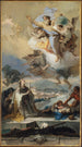 Saint Thècle praying for the victims of the plague - Giovanni Battista Tiepolo — artwork view
