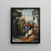 La muerte de Hipólito - Giovanni Battista Tiepolo — cuadro enmarcado en la pared