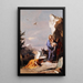 La Fuga a Egipto - Giovanni Battista Tiepolo — cuadro enmarcado en la pared