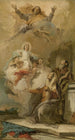 L'Inmaculada Concepción Joachim y Ana recibiendo a la Virgen María de Dios Padre - Giovanni Battista Tiepolo — vista de la obra