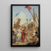 La Encuentro de Antoine y Cleopatra - Giovanni Battista Tiepolo — cuadro enmarcado en la pared