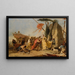 La Encuentro de Antoine y Cleopatra - Giovanni Battista Tiepolo — cuadro enmarcado en la pared