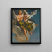 Dos ángeles en vuelo - Giovanni Battista Tiepolo — cuadro enmarcado en la pared