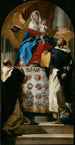 El Virgen y el Niño con los santos Domingo y Hipólito - Giovanni Battista Tiepolo — vista de la obra