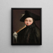 Joven mujer con sombrero tricorne - Giovanni Battista Tiepolo — cuadro enmarcado en la pared