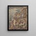 Alexandre au tombeau de Cyrus - Giovanni Benedetto Castiglione — cuadro enmarcado en la pared