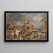 Noé conduciendo los animales en el arca - Giovanni Benedetto Castiglione — cuadro enmarcado en la pared