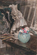 Un rincón del taller del artista con un busto de Leopoldo de Médici - Giovanni Boldini — vista de la obra