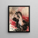 A woman combs her hair - Giovanni Boldini — framed artwork on a wall