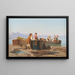 Fishermen in the Bay of Naples - Giovanni della Rocca — framed artwork on a wall