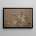 Figura alegórica que representa a Europa - Giovanni Domenico Tiepolo — cuadro enmarcado en la pared