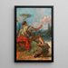 Pâris sosteniendo una manzana - Giovanni Domenico Tiepolo — cuadro enmarcado en la pared