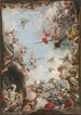 La Glorificación de la familia Giustiniani - Giovanni Domenico Tiepolo — vista de la obra