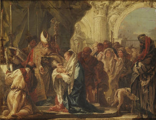 La Presentación en el Templo - Giovanni Domenico Tiepolo — vista de la obra